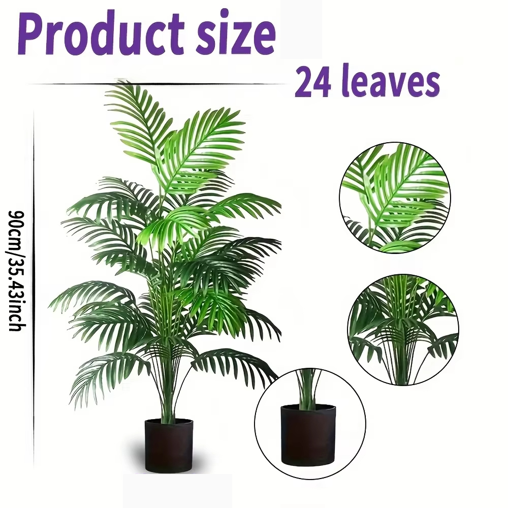 24 Leaves Areca Palm Artificia - Bonsai Garden Kit review and price