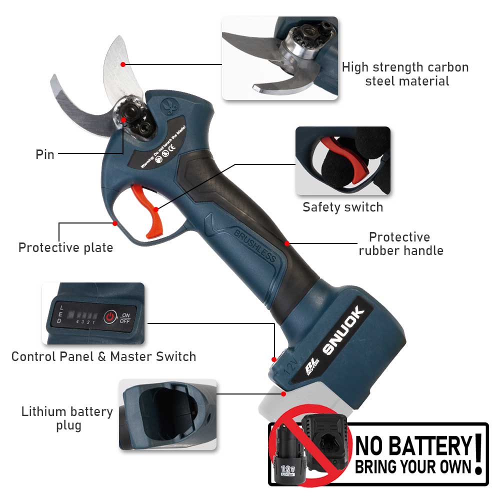 SNUOK 12V Brushless Electric P - Bonsai Garden Tools review and price